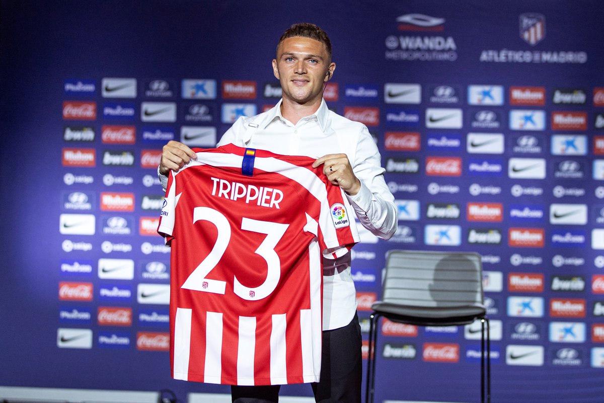 LaLigaEN's tweet photo. 🔙 #OTD in 2019, @trippier2 was presented as an @atletienglish player 🔴⚪️

𝗪𝗛𝗔𝗧 𝗔 𝗦𝗜𝗚𝗡𝗜𝗡𝗚 𝗛𝗘 𝗪𝗔𝗦 🤝

#LALIGAHistory https://t.co/Swid0SjOge