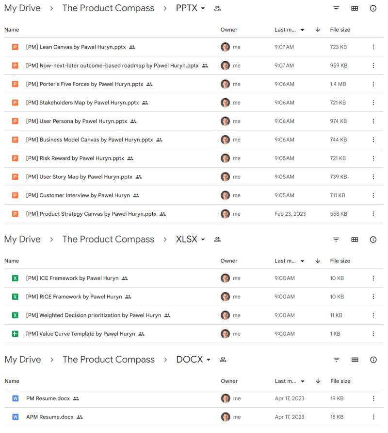 All PM templates from my Google Drive are now free for everyone. Happy Monday! 🎁

PPTX: drive.google.com/drive/folders/…

XLXS: drive.google.com/drive/folders/…

DOCX: drive.google.com/drive/folders/…

And there is more 🧵