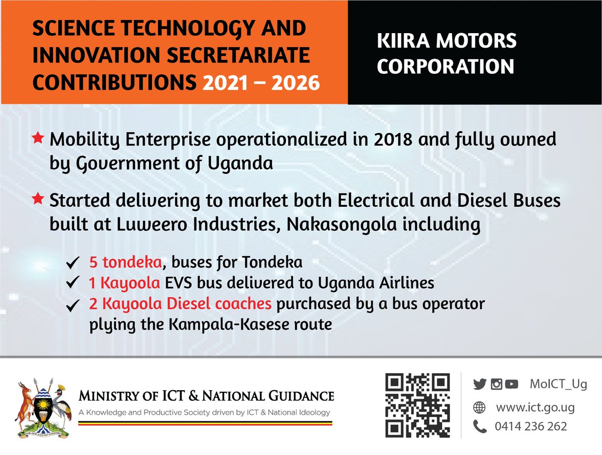 kibuukla's tweet photo. Public transportation transitions from diesel buses to electric buses to support cities & @GovUganda to improve public transport, road safety, & sustainable mobility planning for walking & cycling. #ScienceTechInnovationUg @MoICT_Ug @azawedde https://t.co/rTYDaV6OPj