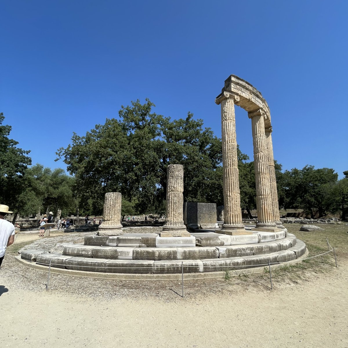 coastersaurus's tweet image. Today we visit the ancient site of Olympia. It’s incredibly hot, and this beer and ice cream stop is VERY necessary…