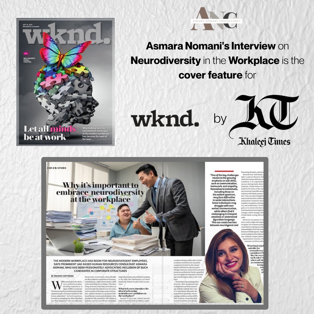 asmara_nomani's tweet photo. Humbled to be Interviewed & Featured on the Cover of @khaleejtimes.
Special thanks to @anachatterjee for championing this discussion!
This is a topic so close to my heart and one I've been advocating for the last 15 years. Read more: https://t.co/VFxiF2iv9k.
#TapTheUntapped https://t.co/YpIDiuJdht