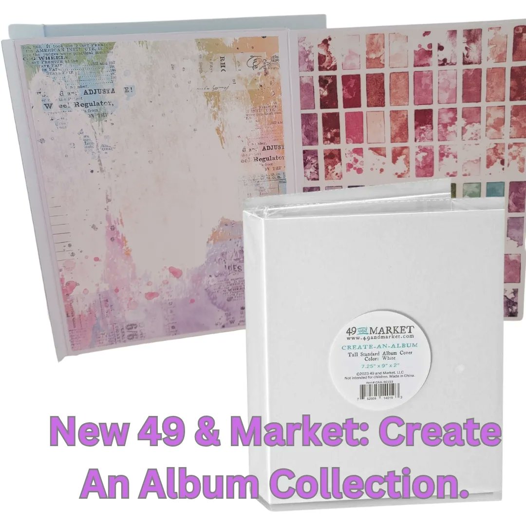 Joggles's tweet image. Now available the new release from 49 &amp;amp; Market: Create An Album Collection.

Check out Barb's latest video here: joggl.es/yiqCUood

You'll save 20% on all of the components with our 20th Birthday Sale! 

#createwithjoggles #mixedmedia #joggles #49andmarket