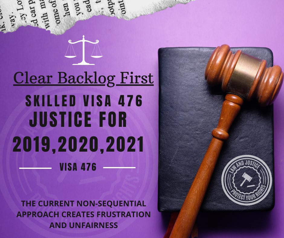 Urgent Appeal
<a href="/andrewjgiles/">Andrew Giles MP</a>
<a href="/ClareONeilMP/">Clare O'Neil MP</a>
#visa476 Applicants deserve fair treatment! Processing based on lodgment date must be upheld to ensure equal fairness. The current non-sequential approach creates frustration and unfairness #clear_Visa476_Backlog_of_year19_20_21_first
