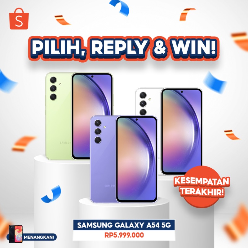 ShopeeID's tweet photo. ✨ GIVEAWAY SAMSUNG SMARTPHONE ✨

Kesempatan TERAKHIR buat dapetin Samsung Galaxy A04e nih! Caranya:

- FOLLOW  @ShopeeID
- RT &amp; LIKE tweet ini
- KLIK banner di bawah
- REPLY warna Samsung yang kamu mau

Good luckkkk! 🧡