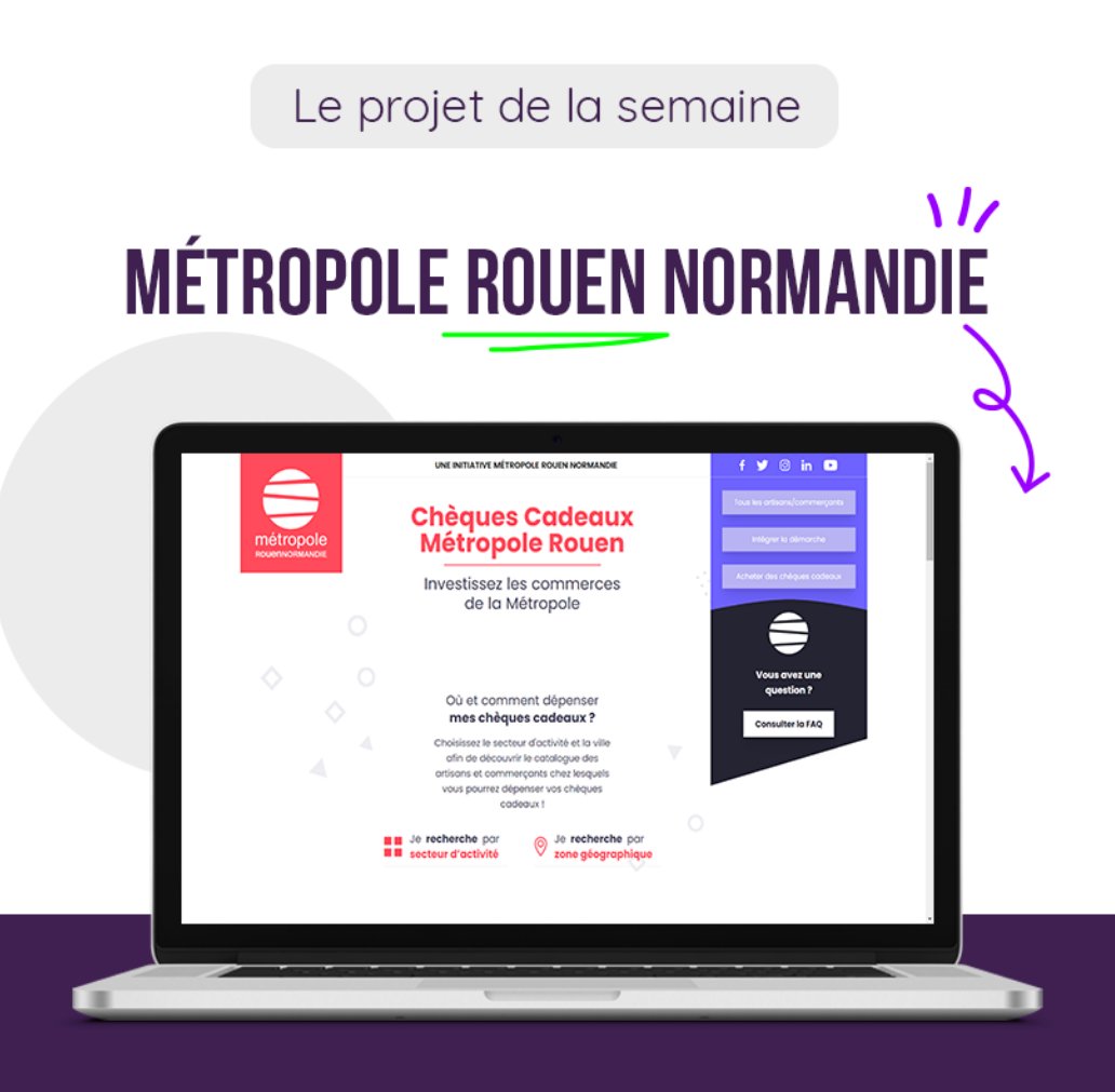 [Métropole Rouen Normandie 💚 Digiworks]

Nous avons développé un site dédié au programme de soutien des commerçants et artisans situés sur la Métropole 💪

🌐 Pour découvrir le site par vous-même, c'est ici 👉 lnkd.in/e5UW5NEZ

<a href="/MetropoleRouenN/">Métropole Rouen Normandie</a> #agence #digitale #Rouen