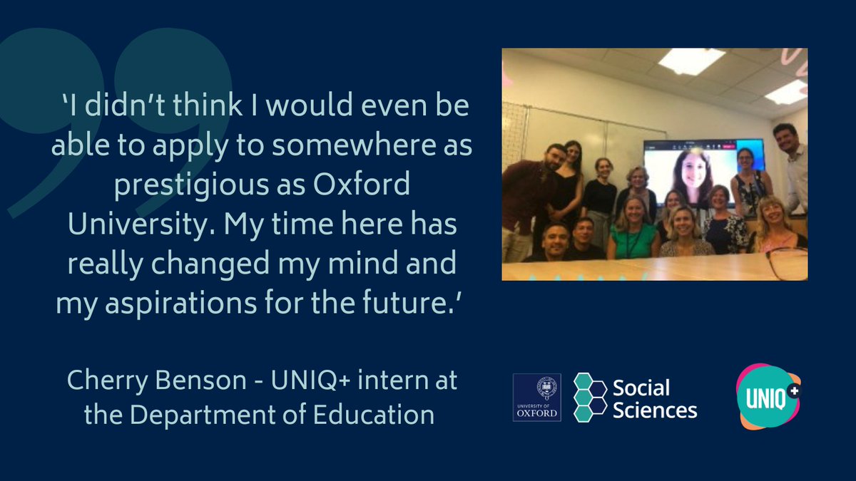 Unlock new perspectives with UNIQ+ research internships! Hear what Cherry Benson, a 2022 UNIQ+ intern, had to say about her transformative experience researching children's learning through mobile applications @OxfordDeptofEd @uniqplusoxford #undergraduates #ResearchInternships