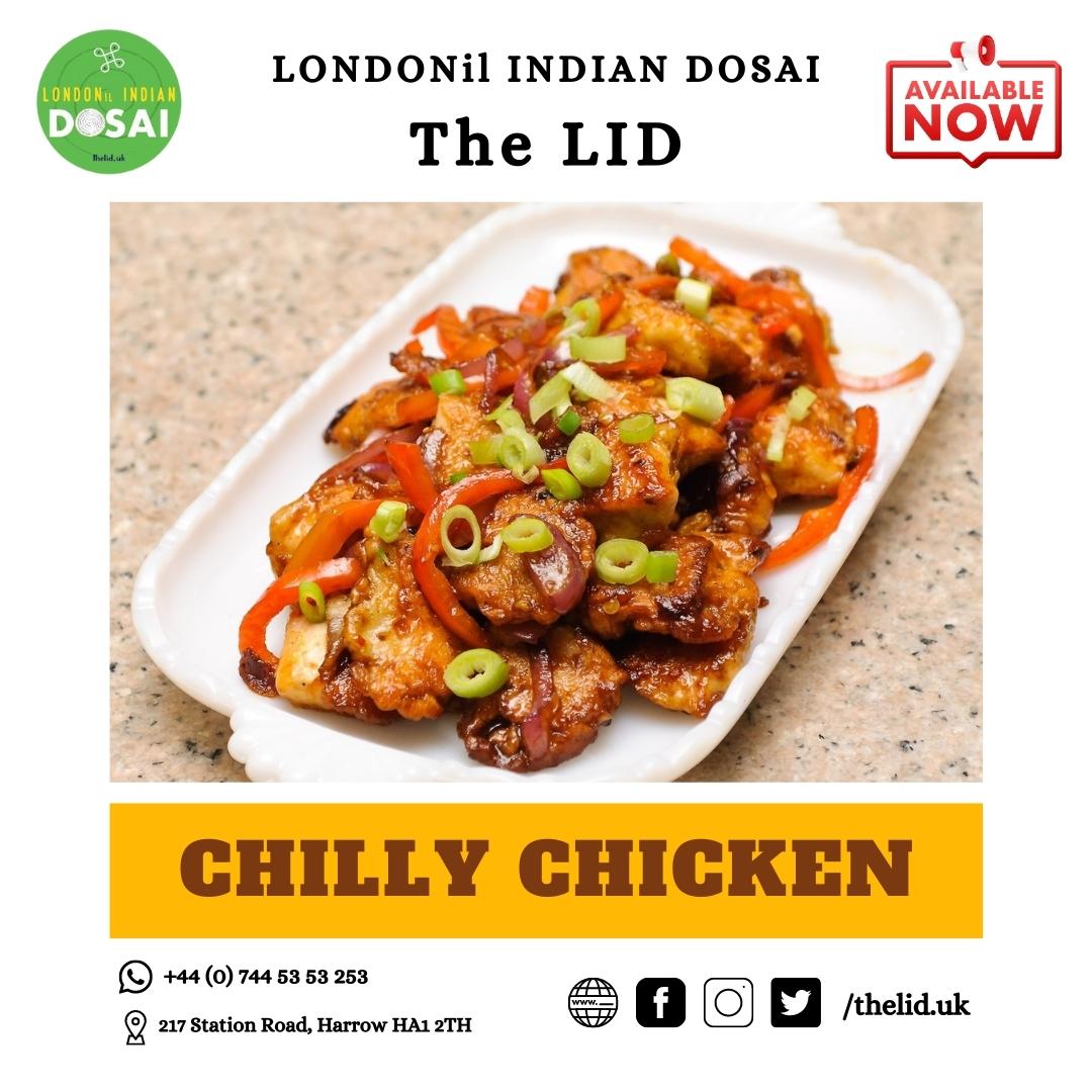 Taste the Spicy Chilly Chicken at #TheLID. #ChillyChicken #Chicken #Foodie #LONDONil_INDIAN_DOSAI #Spicy #IndianFood #FoodLover #TheLIDHarrow #ChickenSpecial #Tasteofhome #Chilly #SpicedChicken #London #NonVeg #Tasty #ChickenLovers #DineIn #Fresh #Foods #UK #Harrow