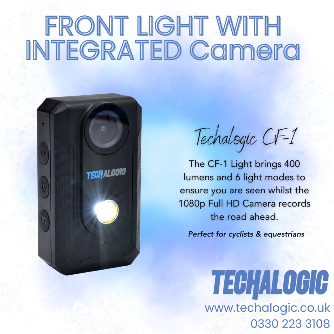 Techalogic's tweet image. 📷 Looking for a high-quality cycling camera? Meet the Techalogic CF-1! 
https://example.comhttps//techalogic.co.uk/product/cf-1-front-light-with-integrated-full-hd-1080p-wide-angle-camera/?utm_campaign=Basic+post+cf1&amp;amp;utm_source=social+media+