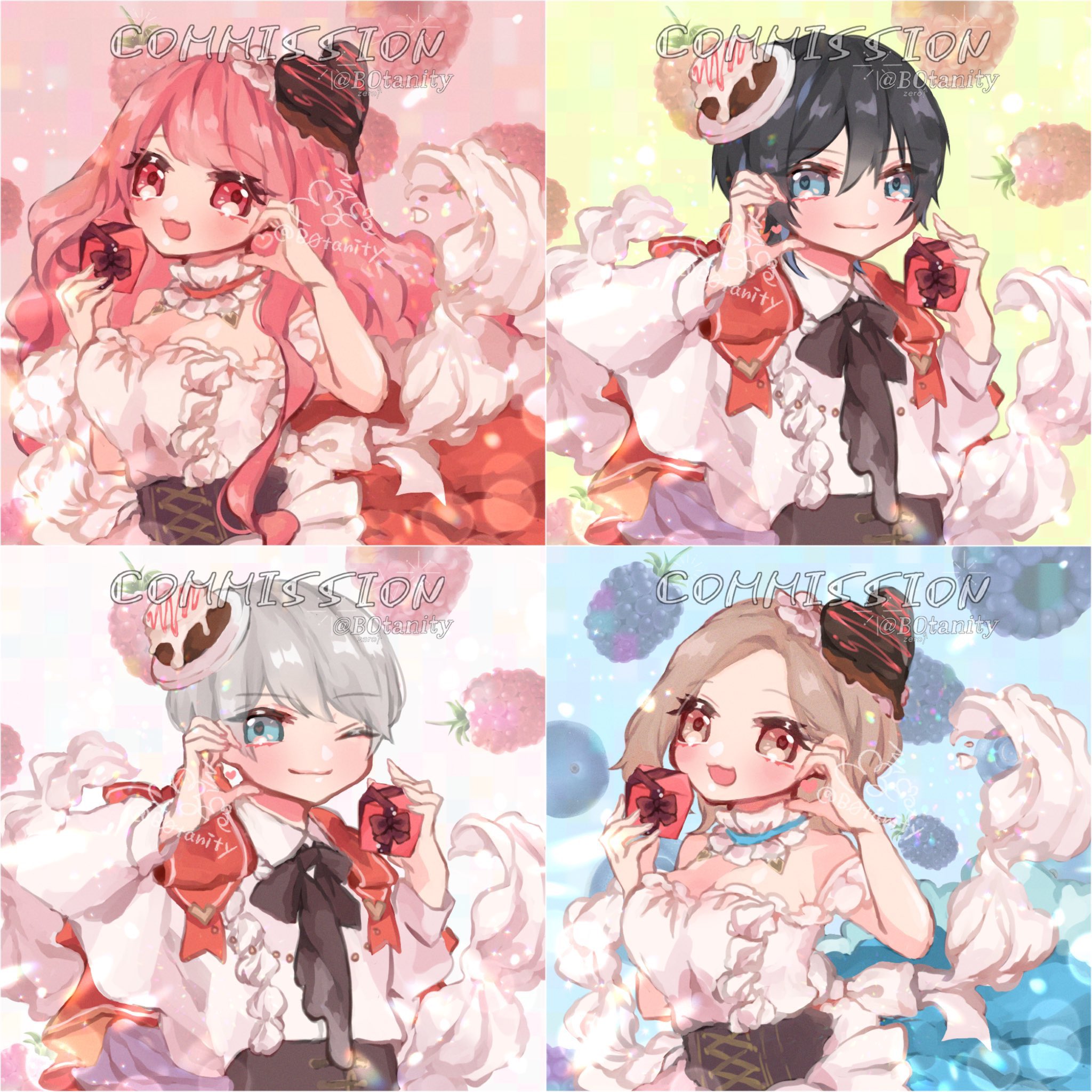イラストオーダー 簡易 夢絵 アイコン ペア画 コテ同 量産