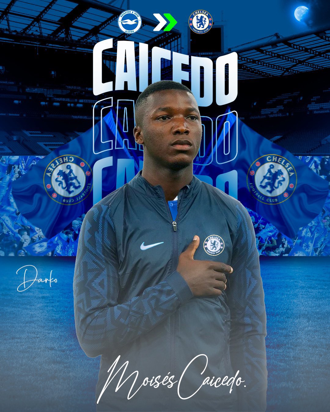 LDN on Twitter: "Moisés Caicedo will put pressure on Brighton to secure a  move to Chelsea if he has to… ✓ https://t.co/SaAkyzJBVR" / Twitter