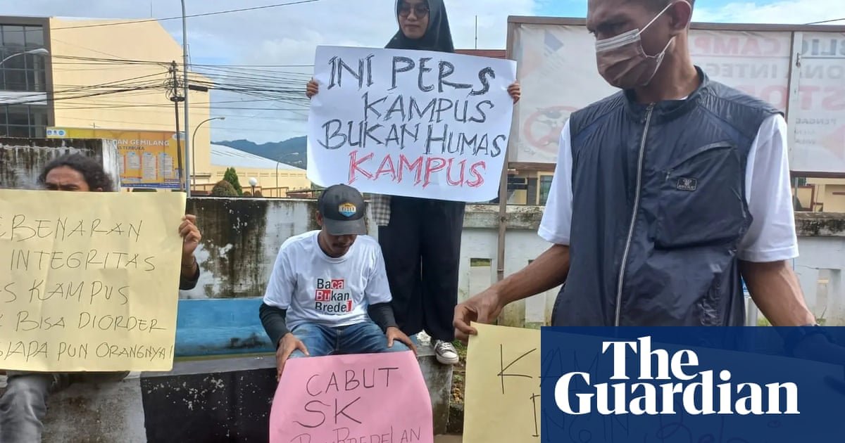 Student journalists in Indonesia face backlash after reporting on sexual harassment. They are being targeted with expulsion, physical assault and death threats after writing about sensitive subjects theguardian.com/global-develop…