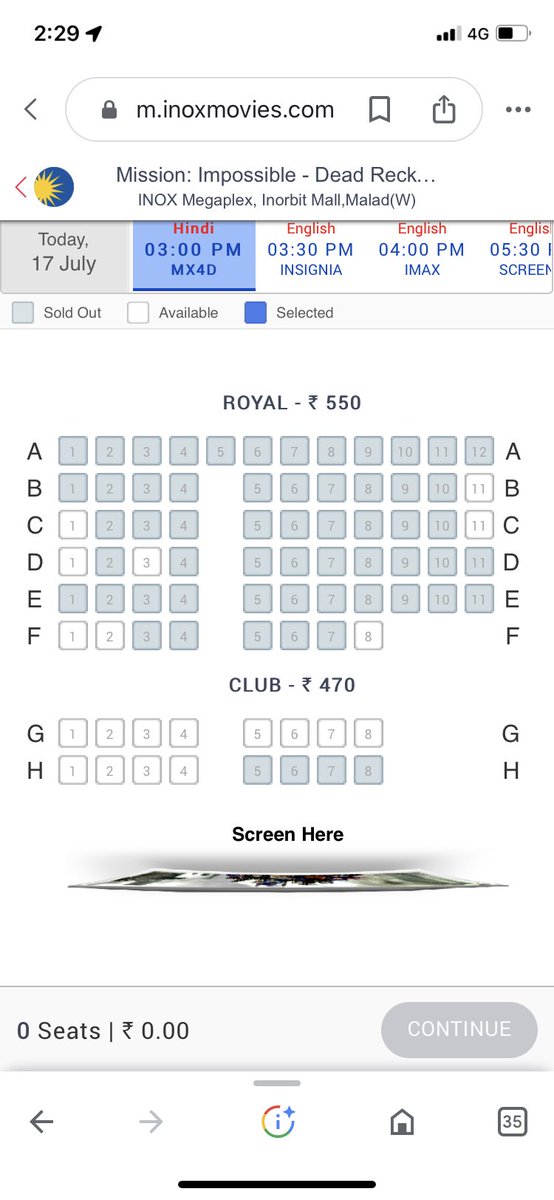 Vinod_flea's tweet photo. @bookmyshow @INOXMovies kya locha hai, public ko mast chutiya bana raha hai inox. Lockdown wapas lagne wala hai kya. https://t.co/KUsl9vxHCx
