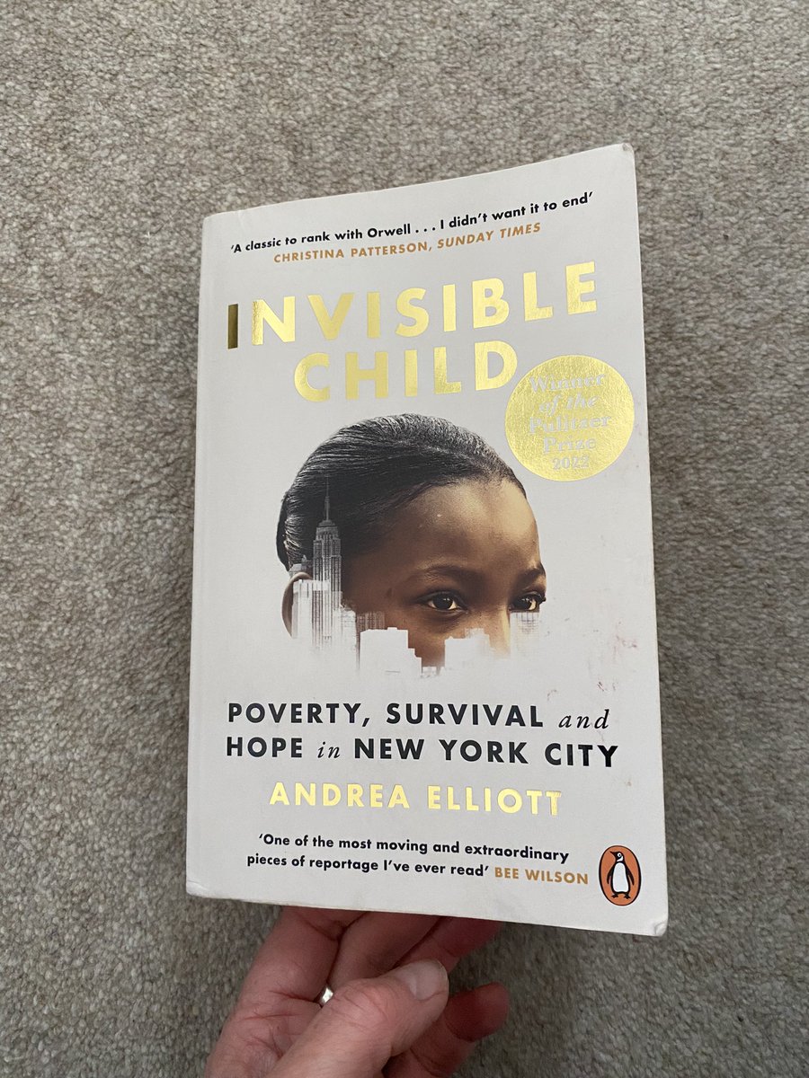 orlaowenwriting's tweet photo. @StuHennigan This was absolutely incredible, Stu - #InvisibleChild by Andrea Elliott 📚👏📚

#nonfiction #BookRecommendations #books #BookTwitter #booktwt https://t.co/GZRDusN4z8