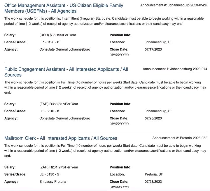 Carol B. Mashudu 🇿🇦 on Twitter "US Embassy South Africa 📌 Office