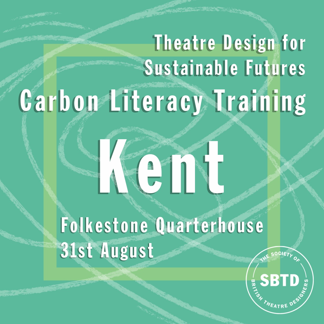 Booking for Carbon Literacy Training for Theatre Designers, Directors, and Creative workshop teams is now open Folkestone Quarterhouse 31st August: eventbrite.co.uk/e/theatre-desi… This one day course is specifically tailored to the needs of theatre designers and their collaborators.