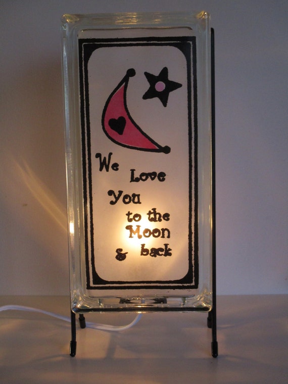 Nursery Art LAMP We tinyurl.com/yjheltrd via @EtsySocial #homedecor #retro #tothemoonandback #loveyoutothemoon