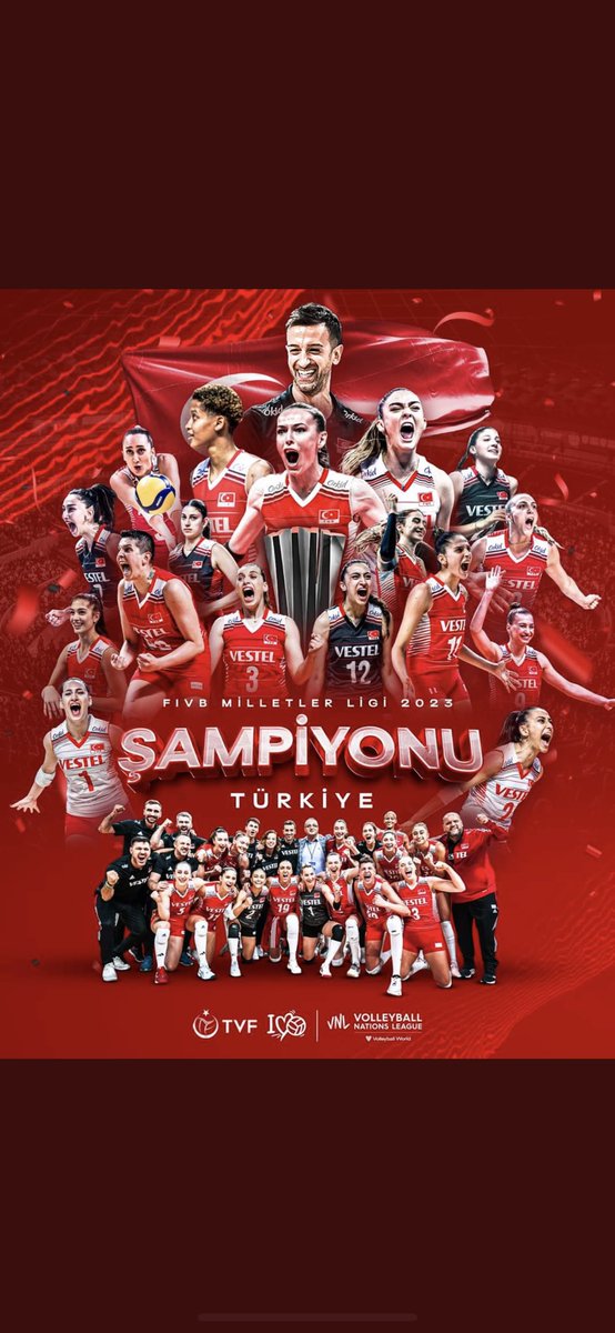 Asil Türk milletinin kadınları, şampiyonluğumuz kutlu olsun👏 #FileninSultanlari