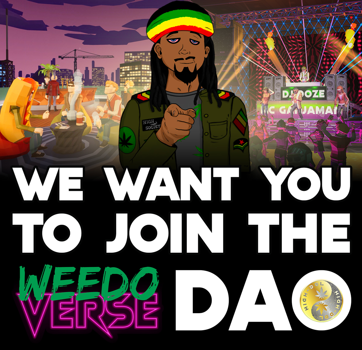 The WeedoVerse DAO is deployed!🥳

Everyone who has an Epic or Legendary WeedoPeeps/$IDOL from the ICO can claim their $TIDOL tokens by clicking below👇
weedoverse.com/claim-tidol-to…

This $TIDOL token will allow you all to start voting in the DAO now! WeedoVerse keeps moving forward!