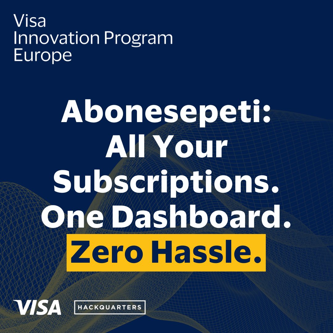 hackquarters's tweet image. Let&apos;s celebrate Abonesepeti as they transform the fintech landscape one subscription at a time! 🎉

#visa #visainnovationprogram #fintech #startup #scaleup #innovation #collaboration #payments #technology #digital #Europe #meetthefounder