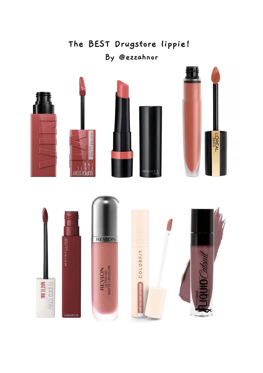ezzahnor's tweet photo. Top 10 lipstick at Watsons/Guardian for you to try💄✨

-A thread https://t.co/AWmSFtZXE2