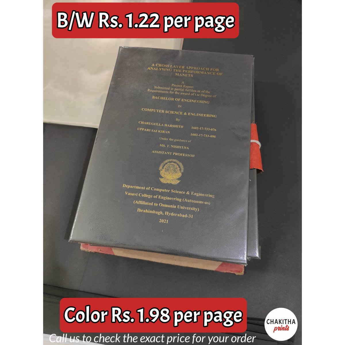 chakithaprints's tweet image. Project Binding and Golden Embossing.
Least prices. Call us to check the exact price of your order.
Whatsapp: wa.me/919390466581
Instagram: instagram.com/chakithaprints
Find us on Google: g.co/kgs/K67oRq
#projectbinding
#btechprojects #mbaproject #freedelivery