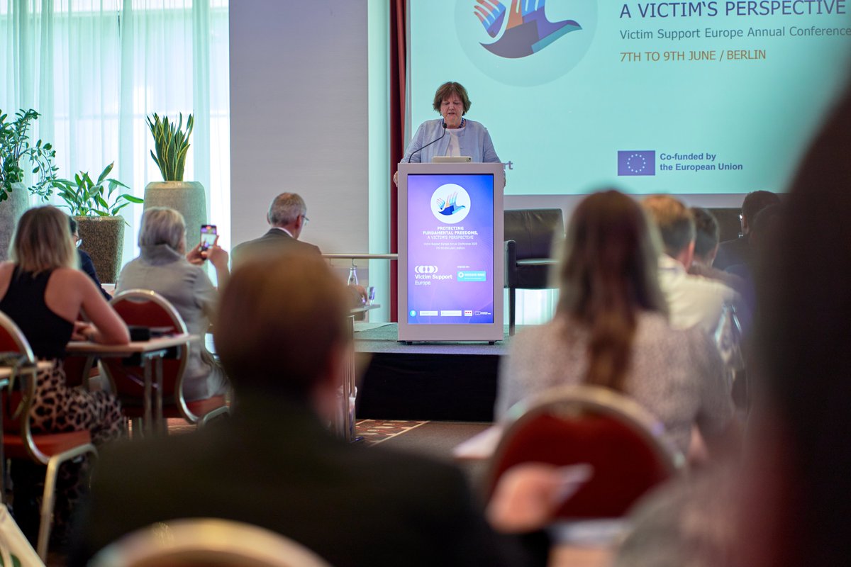 VictimSupportEU's tweet photo. ⏱️#ConferenceRecap to an impactful #conference!🧠 A day of thought-provoking discussions for a stronger, compassionate society!
📸https://t.co/ZtZfDEJZH6
#VictimSupportEU #EUvictimsrights #ShapingVictimSupportTogether #NationalVictimSupportFramework #SafeJustice #VSEAC2023 https://t.co/TlqwblhxsF