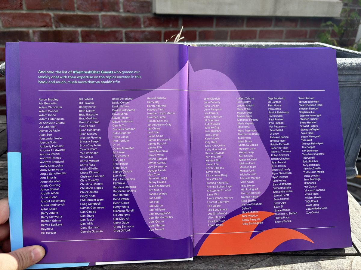 nickwilsdon's tweet image. Had delivery this morning of the new book by @semrush “A Peek Inside Digital Marketing” with contributions from across the industry. Inspired by #semrushchat sessions from 2014 onwards. You can see all the guest hosts below - I’m proud to have been included in that list 🙏