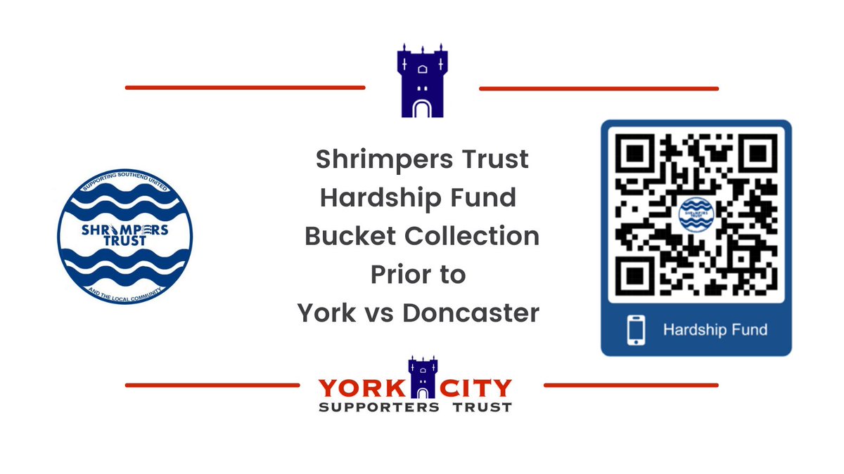 It's official the buckets will be back out tomorrow for @shrimperstrust Hardship Fund at our pre-season game with @drfc_official 🪣 Can we beat Saturday? We stand united with Southend fans #MartinOut If you're unable to attend donate here shrimperstrust.co.uk/product-catego… #ycfc #DRFC