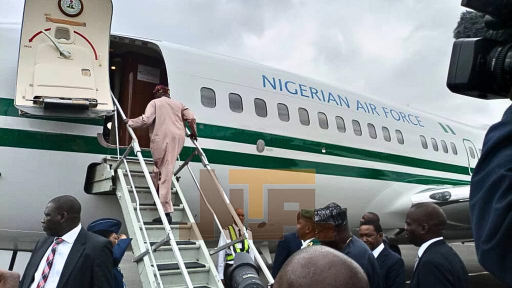 asafaabdulwasi2's tweet photo. President Bola Tinubu departs Nairobi for Nigeria, after participating in the AU 5th Mid-year Coordination meeting.
#PBATInKENYA https://t.co/jAqe6O6m4j