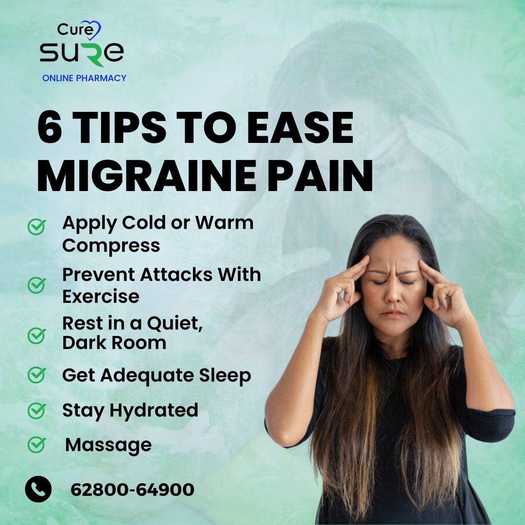 Finding relief from migraines can be a game-changer! 🌟 Check out these 6 expert tips to ease migraine pain and reclaim your day. 💆‍♀️💪
Call at: 6280064900

#migrainerelief #wellnesstips #healthyliving #migrainewarrior #selfcarejourney #painfreedays #curesure