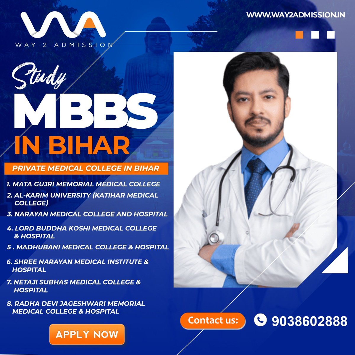 Way2Admission1's tweet photo. Study MBBS in West Bengal. Best Private Medical Colleges. ADMISSIONS OPEN 2023.  THEN TALK TO OUR EXPERTS FOR END TO END GUIDANCE
Contact Now : +91 9038602888
Website :  https://t.co/tLESE2qFNS 
#neet #neet2023 #neetcounseling2023 #neetcounselingprocesss #mbbs #bds https://t.co/yVAePNge3m