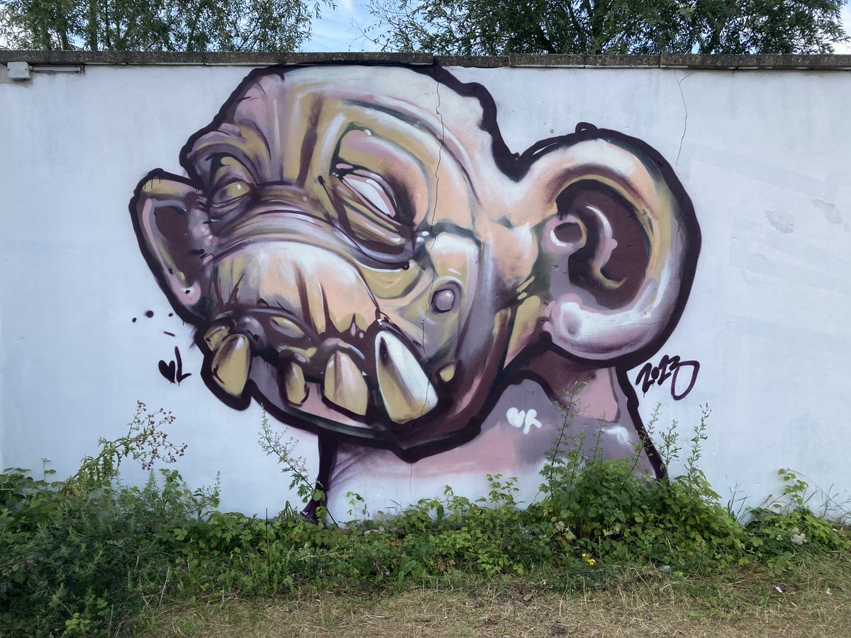 Muurschildering Hoograven