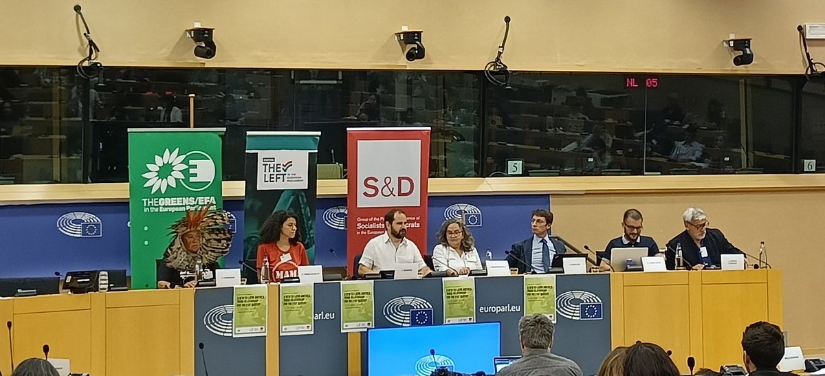 Started now: panel in @Europarl_EN '#EUMercosur : a toxic trade agreement?' An opportunity to deep dive into the critical contradictions of current trade policy, the economic context and the partnership model at the root of this agreement. #StopEUMercosur