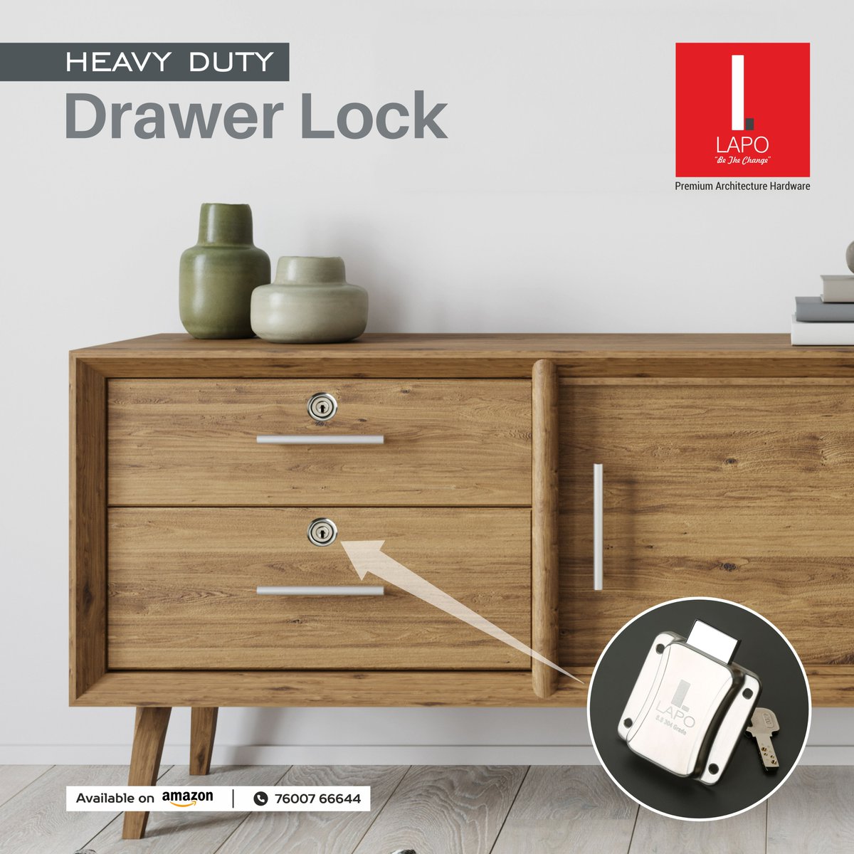 LapoHardware's tweet image. Enhance security and protect your belongings with our High-Quality #DrawerLock! 🔒✨ Crafted with a brass cylinder and stainless steel body, it offers rust resistance and long-lasting durability. Perfect for #drawers, cabinets, and more.