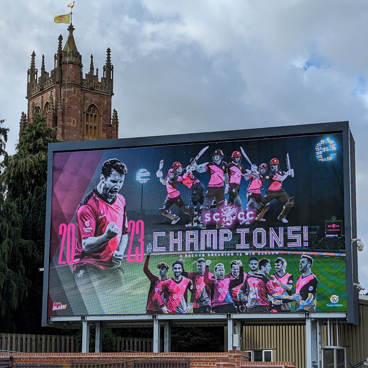 Welcome to Taunton, home of the Vitality Blast Champions 🏆

#WeAreSomerset 
#FinalsDay | #Blast23