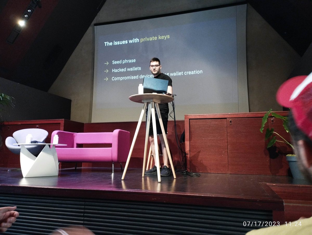 Private keys are an excellent example why adoption is hard for regular people - there needs to be a better solution

<a href="/lukaisailovic/">Luka Isailovic</a> at #EthCC