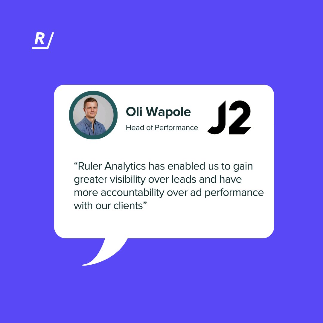 Visibility over leads is key for measuring performance 🔎 Read more about what Oli, Head of Performance at @J2agency had to say about us here 👉 bit.ly/3OglGXX