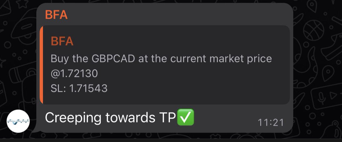 Last week’s GBPCAD creeping towards TP✅✅

Overall, last week was less productive, we’re all set for this one. All the best to all fellow traders, let’s go again💪🏼🔥

#benjaminforexacademy