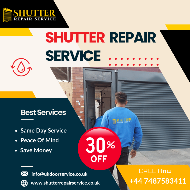 ShutterService's tweet photo. Don't let a broken shutter hinder your security. Our expert team offers reliable Shutter Repair services. Avail a special 30% discount for a limited time. Call now for a quick fix: +44 7487583411
Website:https://t.co/ebDybUcz9A
#shutterrepairservice #shutterrepairs #shutterrepair https://t.co/7bWypvUdCo