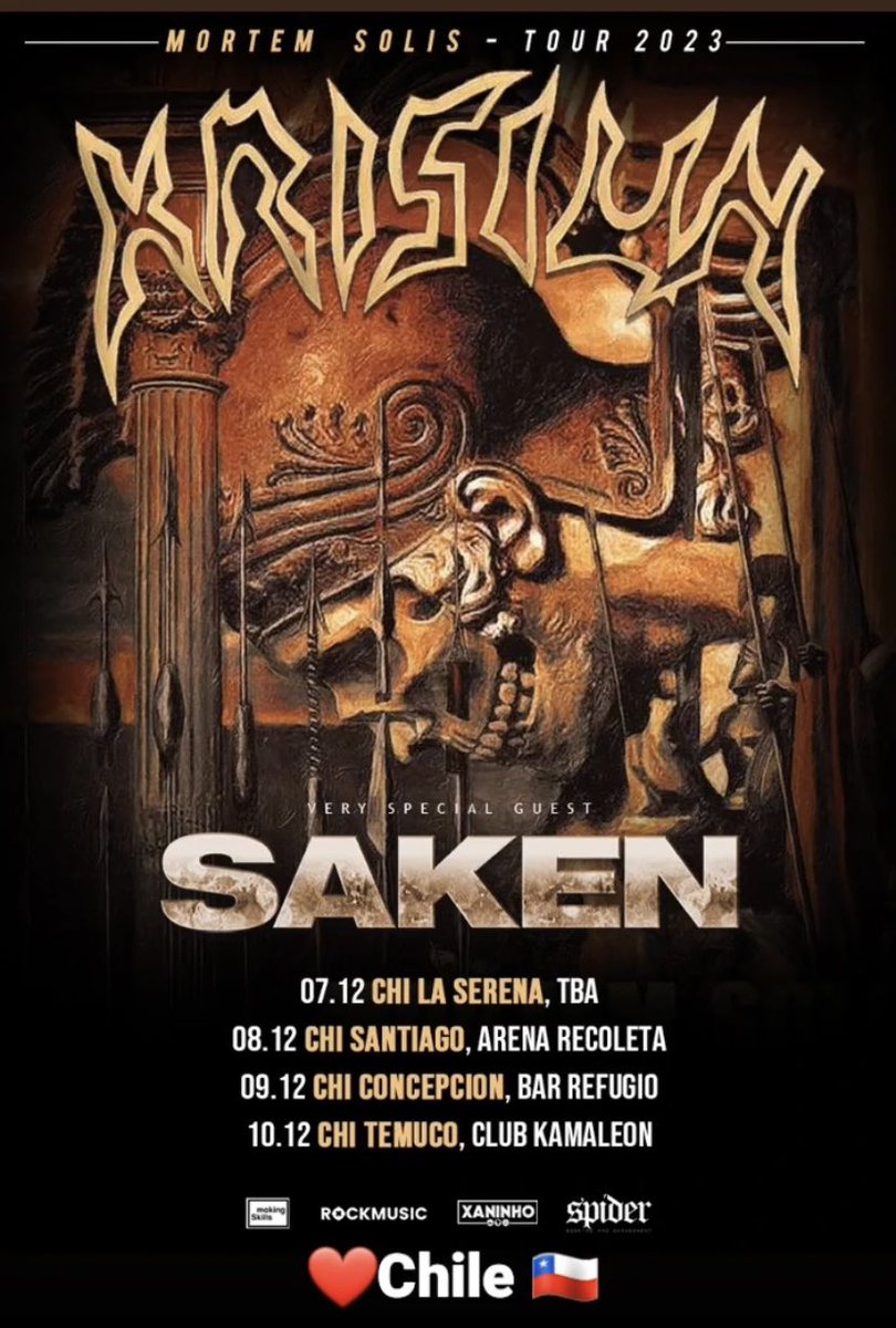 Krisiun's tweet photo. Krisiun Tour Chile 2023. https://t.co/Ezuru26Xlt