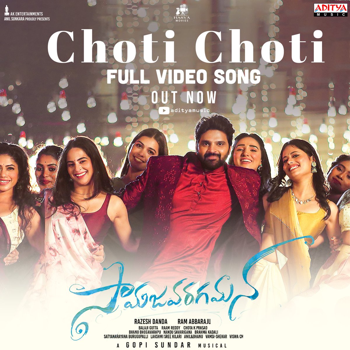 Experience the enchanting 🎵 #ChotiChoti Full Video Song from #Samajavaragamana Movie Out now ► youtu.be/vRzosaCckBM @sreevishnuoffl @Reba_Monica @RamAbbaraju @GopiSundarOffl @ShreeLyricist @charanproducer @AKentsOfficial @adityamusic