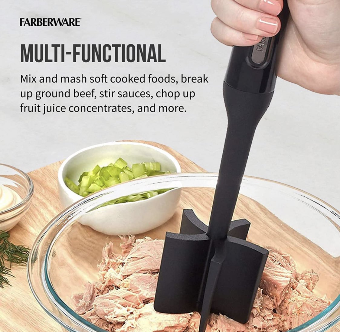 shavi4150's tweet image. Farberware Professional Heat Resistant Nylon Meat and Potato Masher, Safe for Non-Stick Cookware, 10-Inch, Black. Click below to know more;

amzn.to/43ujh04

#spatulas #masher #meat #potato #kitchen #kitchenproduct #upgrade #KITCHENUPGRADE #kitchenappliance #modernhome