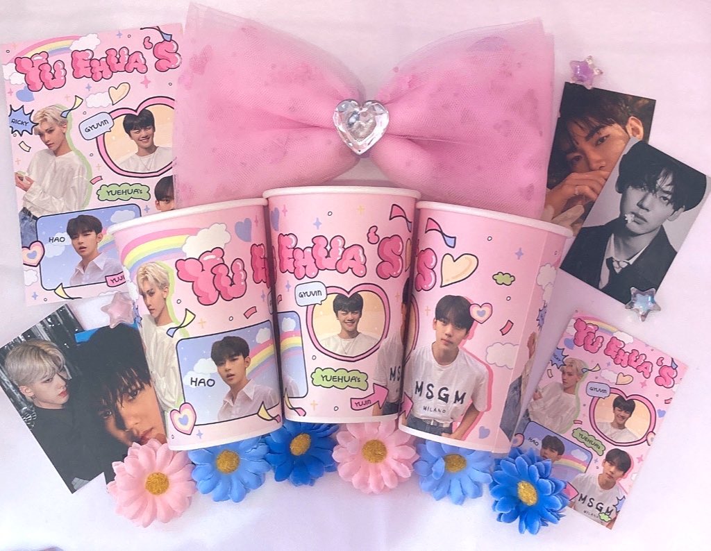 #ZB1 #ギュビン #ジャンハオ #リッキー #ユジン さん
<a href="/YUEHUA_S_/">💗</a> 様7/18〜23🩷

🩷カップ＋豪華特典セット
ポストカードステッカー
トレカ4枚
🩷ケーキ
🩷 YUEHUAクッキー
🩷ラキドロ　景品写真↓

#위에화즈와_함께할_모든순간을_응원해 
#ZEROBASEONE 
#제베원 #장하오 #리키 #김규빈 #한유진
