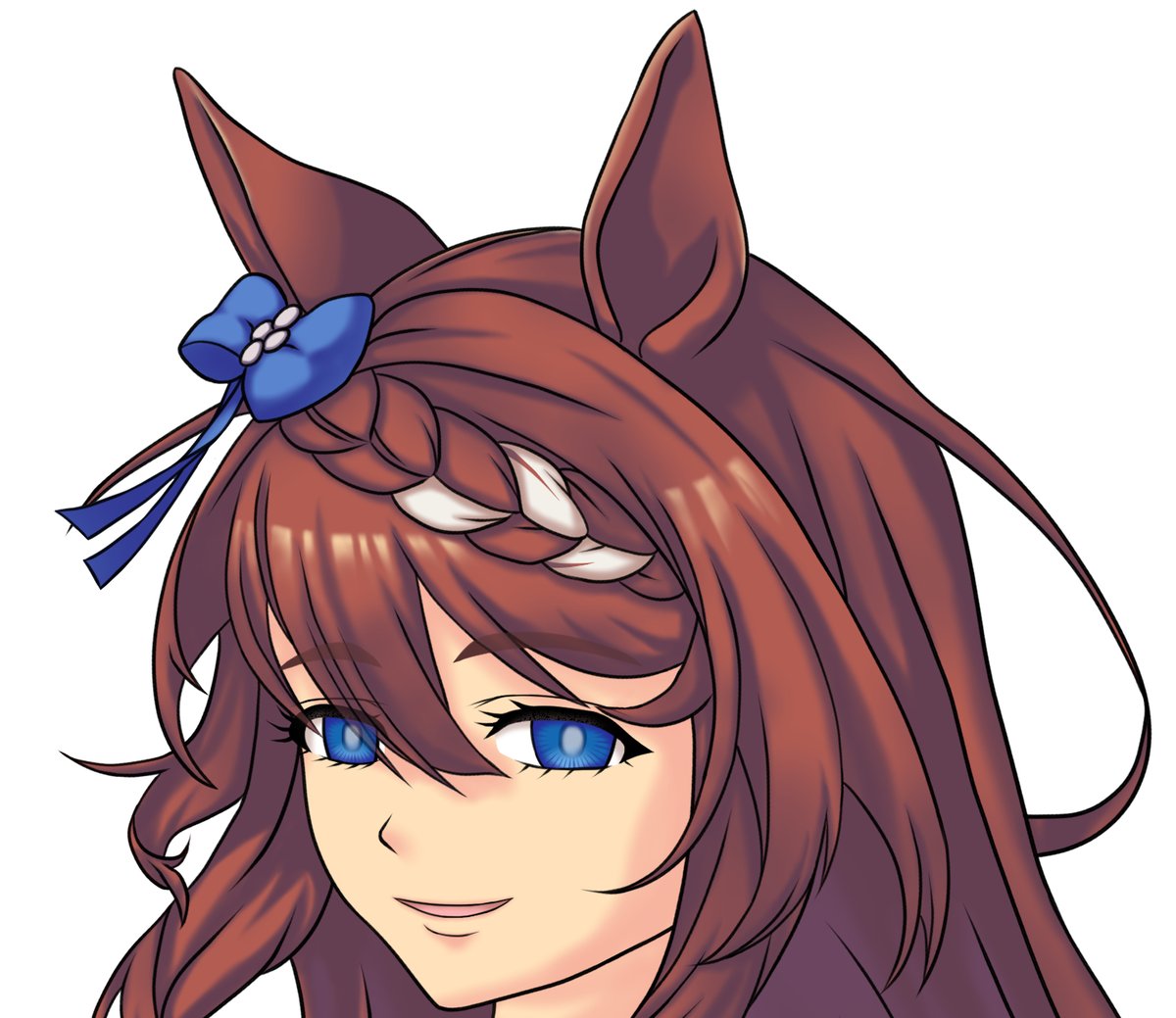ウマ娘「1P漫画用に描いた、バーテンダー風スーパークリーク。 (髪の流れはシングレ単行本」|KENTZ(ケンツ)＠プリステ29Rお疲れ様でしたのイラスト