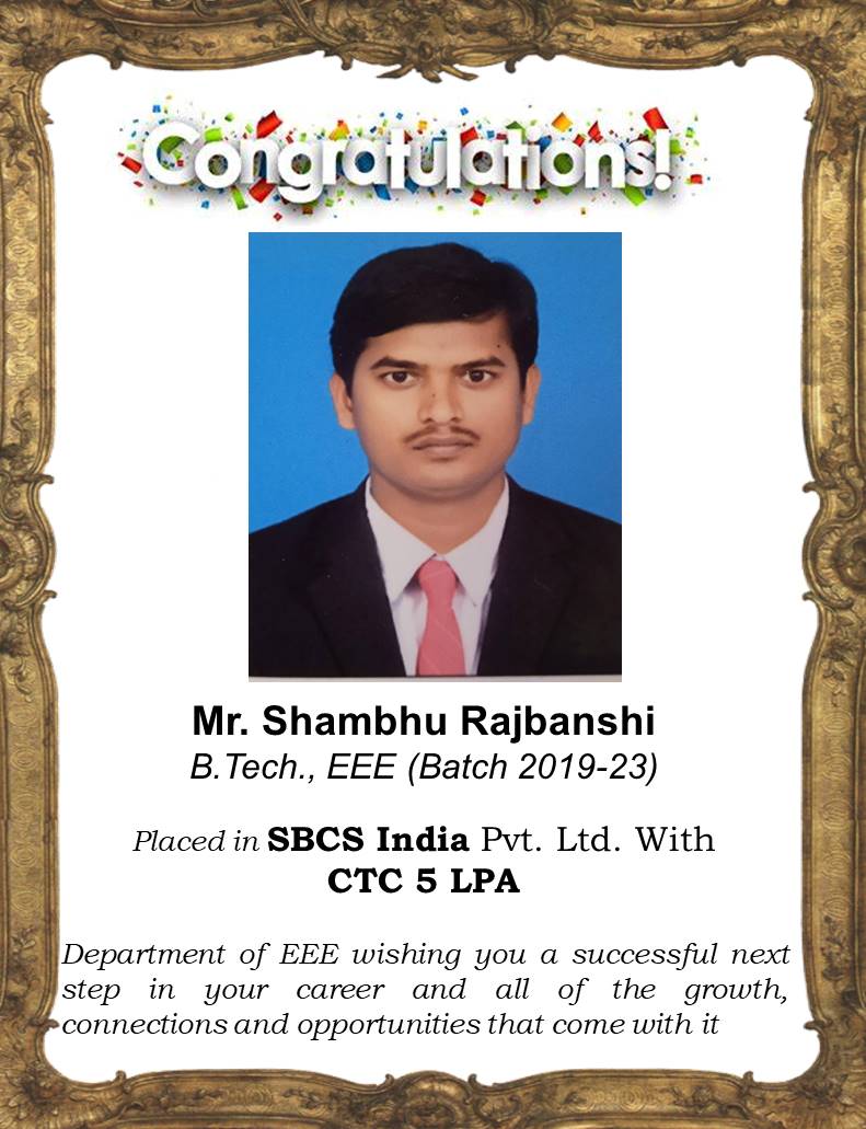 EeeHits's tweet photo. The Department of @EeeHits extends its best wishes for a successful journey in the future career endeavors. #HITS #HindustanUniversity #MyHindustan #HITSEEE #Placements https://t.co/NrTxVFWAQc