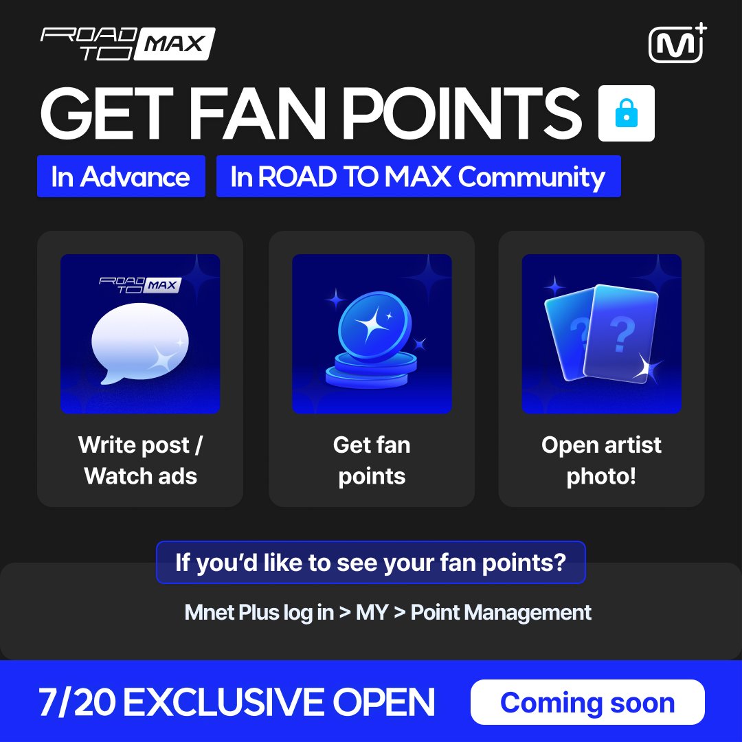 mnetplus's tweet photo. [#ROAD_TO_MAX]#EVENT Teaser💙
Unreleased photo of artist shining ROAD TO MAX📸

@5ecretNumber
@tribedaloca
@RBW_PURPLEKISS
@JUSTB_Official
@offclLapillus
@NINE_i_Firstone

Support artist &amp; get fan points🙌
👉https://t.co/KCaHlf5fRi

'EXCLUSIVE' 7/20 open😉

#MnetPlus #엠넷플러스 https://t.co/pfVLVZZk6u