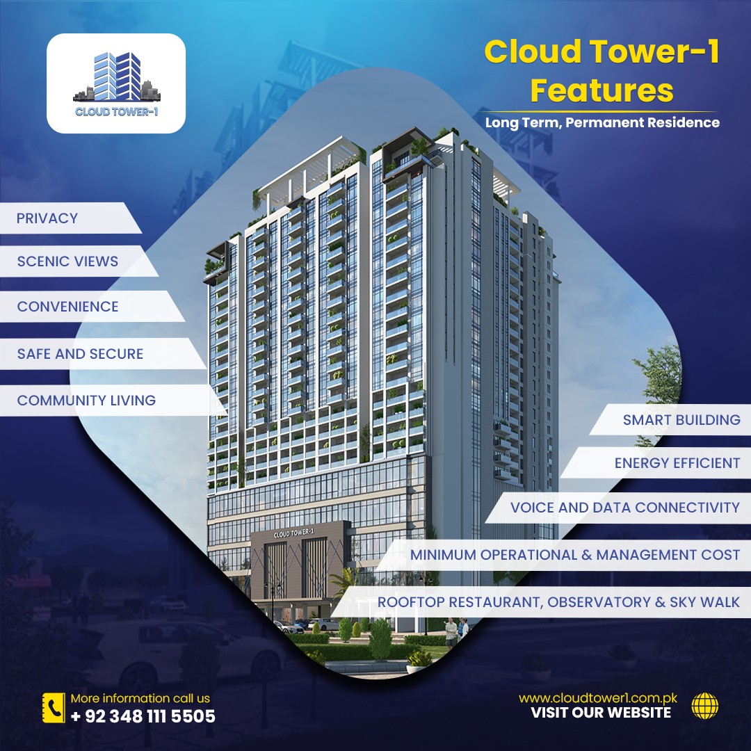 cloudservicespk's tweet photo. Cloud tower-1 includes all the amenities you ever dreamt about. This 27-floor Apartment Building includes👇👇
𝙁𝙤𝙧 𝙢𝙤𝙧𝙚 𝙞𝙣𝙛𝙤𝙧𝙢𝙖𝙩𝙞𝙤𝙣, 𝗖𝗼𝗻𝘁𝗮𝗰𝘁 𝘂𝘀!
👉🏻 Visit: https://t.co/r6iQd5VSyT
📱 Call us: +92 348 111 5505
#TheCloudServices #MondayMotivation https://t.co/msJOoLsGJ1