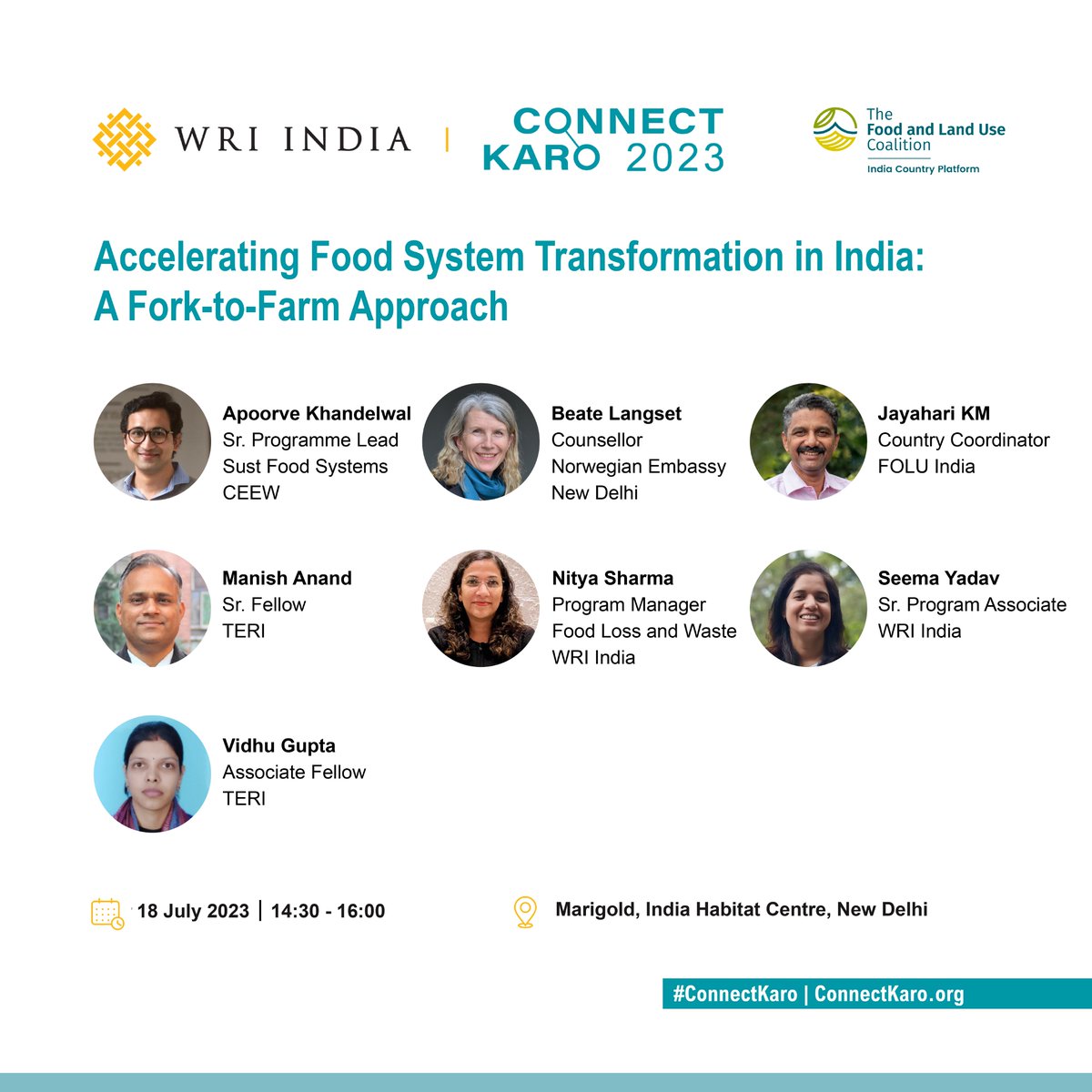 FOLUIndia's tweet photo. Our session at #ConnectKaro 2023 tomorrow will focus on #foodlossandwaste, #nutritionsecurity #livelihoodsecurity #govtsupport and #rainfedagriculture. We hope to see you there. Registration is on-site.
Details below👇 https://t.co/OG17GCw7N3