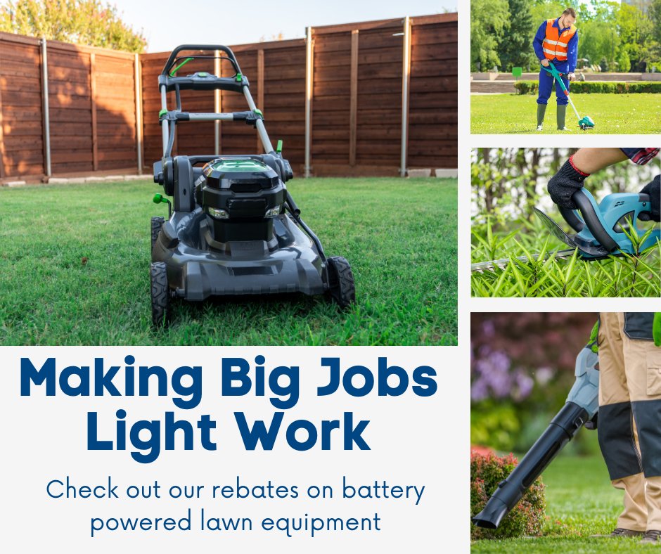 Crow Wing Power on Twitter "🌱 Big jobs made easy with batteryoperated