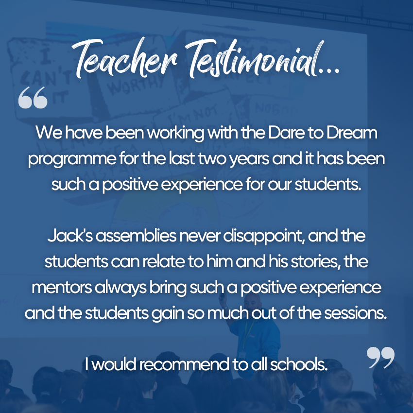 The #DaretoDream programme is all about changing the way young people think about their futures by providing them with positive experiences!

We're proud to work with so many incredible schools across the South East and of the impact the programme has on the students each year.